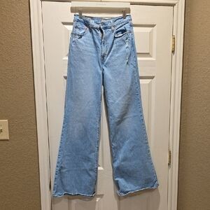 Levi's Women's Ribcage Bell Light Blue Flare Jeans